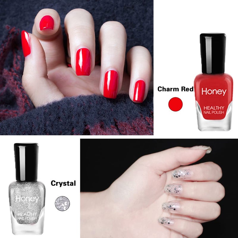 Tophany Non Toxic Nail Polish Set, Easy Peel Off and Fast Dry, Eco Friendly and Organic Water Based Nail Polish for Women, Teens (12 Bottles, 5ML) - Image 3